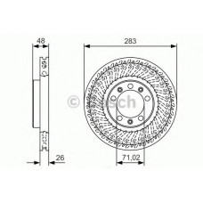 Гальмівний диск BOSCH 0 986 479 C33