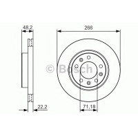 Гальмівний диск BOSCH 0 986 479 C34
