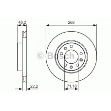 Гальмівний диск BOSCH 0 986 479 C34