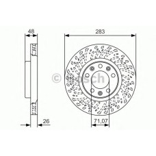 Гальмівний диск BOSCH 0 986 479 C35