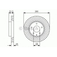 Гальмівний диск BOSCH 0 986 479 C36