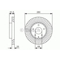 Гальмівний диск BOSCH 0 986 479 C36