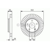 Гальмівний диск BOSCH 0 986 479 C38