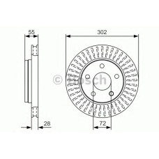 Гальмівний диск BOSCH 0 986 479 C38