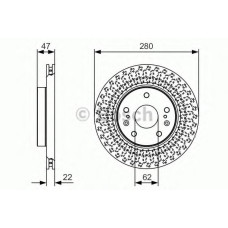 Гальмівний диск BOSCH 0 986 479 C40