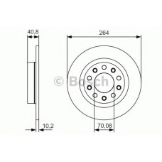 Гальмівний диск BOSCH 0 986 479 C41