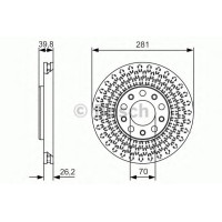 Гальмівний диск BOSCH 0 986 479 C42