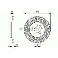 Гальмівний диск BOSCH 0 986 479 C46