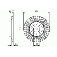 Гальмівний диск BOSCH 0 986 479 C47