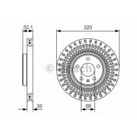 Гальмівний диск BOSCH 0 986 479 C49