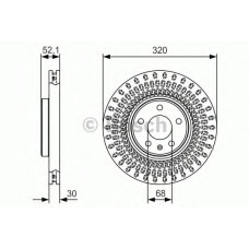Гальмівний диск BOSCH 0 986 479 C49