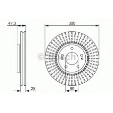 Гальмівний диск BOSCH 0 986 479 C51
