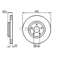 Гальмівний диск BOSCH 0 986 479 C52
