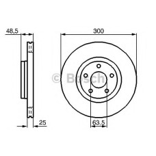 Гальмівний диск BOSCH 0 986 479 C52