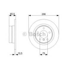 Гальмівний диск BOSCH 0 986 479 C55