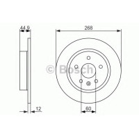 Гальмівний диск BOSCH 0 986 479 C57