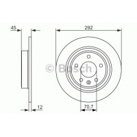 Гальмівний диск BOSCH 0 986 479 C58