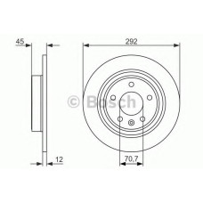 Гальмівний диск BOSCH 0 986 479 C58