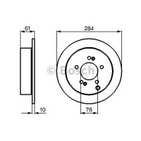 Гальмівний диск BOSCH 0 986 479 C61