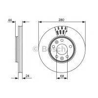 Гальмівний диск BOSCH 0 986 479 C62