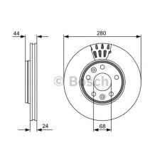 Гальмівний диск BOSCH 0 986 479 C62