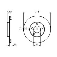 Гальмівний диск BOSCH 0 986 479 C68