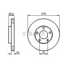 Гальмівний диск BOSCH 0 986 479 C68