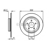 Гальмівний диск BOSCH 0 986 479 C69