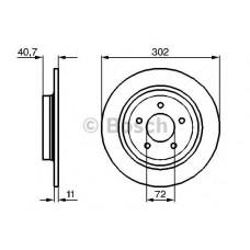 Гальмівний диск BOSCH 0 986 479 C69