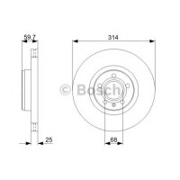 Гальмівний диск BOSCH 0 986 479 C70