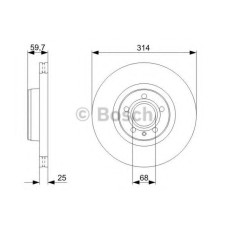 Гальмівний диск BOSCH 0 986 479 C70