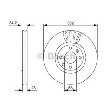 Гальмівний диск BOSCH 0 986 479 C72