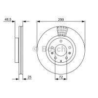 Гальмівний диск BOSCH 0 986 479 C74