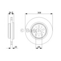 Гальмівний диск BOSCH 0 986 479 C78
