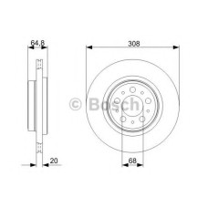 Гальмівний диск BOSCH 0 986 479 C78