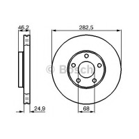 Гальмівний диск BOSCH 0 986 479 C81