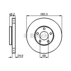 Гальмівний диск BOSCH 0 986 479 C81