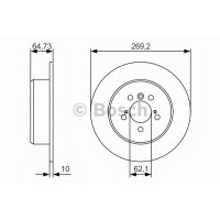 Гальмівний диск BOSCH 0 986 479 R00