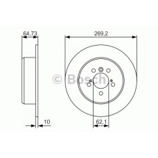 Гальмівний диск BOSCH 0 986 479 R00