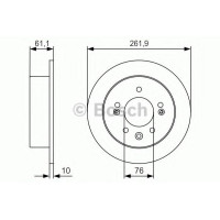 Гальмівний диск BOSCH 0 986 479 R09