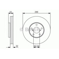 Гальмівний диск BOSCH 0 986 479 R20