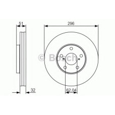 Гальмівний диск BOSCH 0 986 479 R20