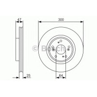 Гальмівний диск BOSCH 0 986 479 R24