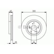 Гальмівний диск BOSCH 0 986 479 R24