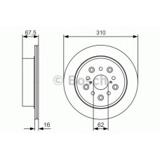 Гальмівний диск BOSCH 0 986 479 R25