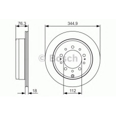 Гальмівний диск BOSCH 0 986 479 R32