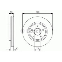 Гальмівний диск BOSCH 0 986 479 R48