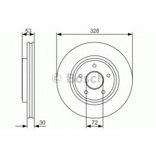 Гальмівний диск BOSCH 0 986 479 R48