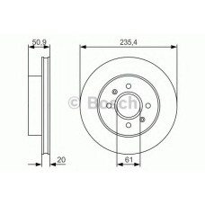 Гальмівний диск BOSCH 0 986 479 R52