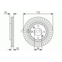 Гальмівний диск BOSCH 0 986 479 R63
